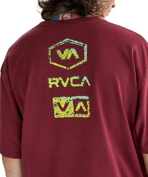 RVCA(ルーカ)の「RVCA メンズ STONE WASH SS Tシャツ 【2025年夏モデル】/ルーカバックプリント半袖ロゴTシャツ(Tシャツ/カットソー・メンズ・ブルー系その他/バーガンディー/ホワイト/ブラック・SMALL/LARGE/X-LARGE/MEDIUM)」の21枚目の写真