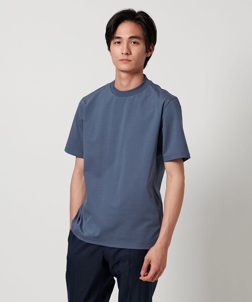 UNITED ARROWS(ユナイテッドアローズ)の「ポンチ Tシャツ UA COZY -抗菌防臭・接触冷感-(Tシャツ/カットソー・メンズ・ブラック/ホワイト/ライトグレー/ロイヤルブルー・L/S/M/XL)」の5枚目の写真