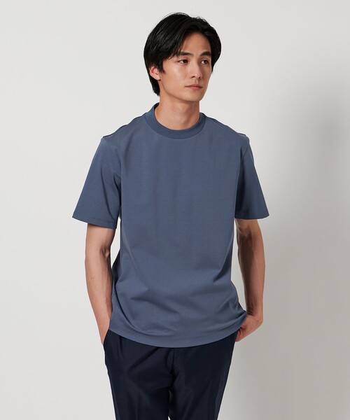 UNITED ARROWS(ユナイテッドアローズ)の「ポンチ Tシャツ UA COZY -抗菌防臭・接触冷感-(Tシャツ/カットソー・メンズ・ブラック/ホワイト/ライトグレー/ロイヤルブルー・L/S/M/XL)」の6枚目の写真