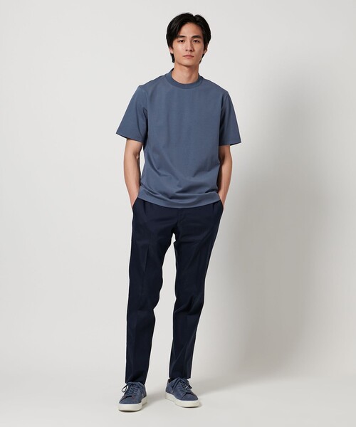 UNITED ARROWS(ユナイテッドアローズ)の「ポンチ Tシャツ UA COZY -抗菌防臭・接触冷感-(Tシャツ/カットソー・メンズ・ブラック/ホワイト/ライトグレー/ロイヤルブルー・L/S/M/XL)」の18枚目の写真