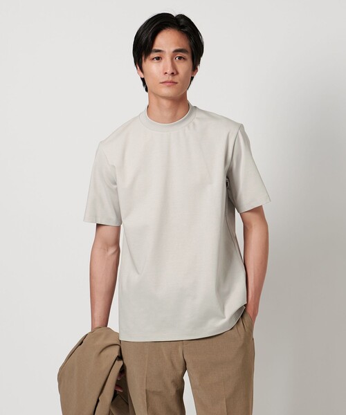 UNITED ARROWS(ユナイテッドアローズ)の「ポンチ Tシャツ UA COZY -抗菌防臭・接触冷感-(Tシャツ/カットソー・メンズ・ブラック/ホワイト/ライトグレー/ロイヤルブルー・L/S/M/XL)」の3枚目の写真