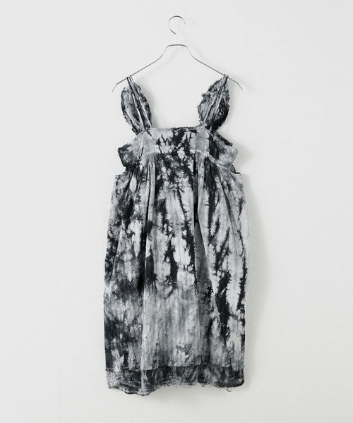 NOMA t.d.（ノーマティーディー）の「【NOMA t.d. / ノーマティーディー】Hand Dye Bohemian Dress（ワンピース・レディース・ブラック・SMALL）」の2枚目の写真