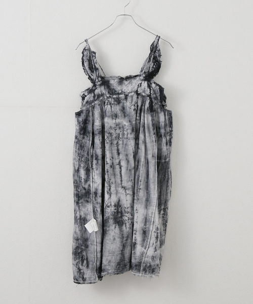 NOMA t.d.（ノーマティーディー）の「【NOMA t.d. / ノーマティーディー】Hand Dye Bohemian Dress（ワンピース・レディース・ブラック・SMALL）」の6枚目の写真