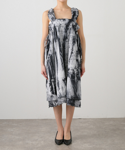 NOMA t.d.（ノーマティーディー）の「【NOMA t.d. / ノーマティーディー】Hand Dye Bohemian Dress（ワンピース・レディース・ブラック・SMALL）」の10枚目の写真