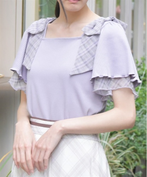 axes femme(アクシーズファム)の「ビッグリボンプルオーバー(Tシャツ/カットソー・レディース・ブラック/ミント/ラベンダー・FREE)」の3枚目の写真