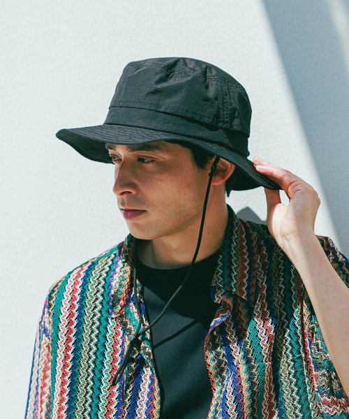 LAKOLE(ラコレ)の「Ripstopサファリハット / 321135(ハット・メンズ・ブラック/カーキ・9)」の2枚目の写真