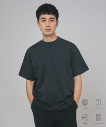 "吸水速乾＆イージーケア" 36ゲージ ツイリー ドライ クルーネック Tシャツ