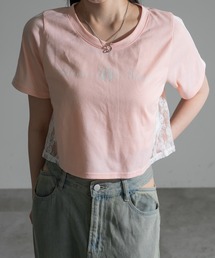 サイドレースクロップドTシャツ【ZOZOTOWN限定アイテム】