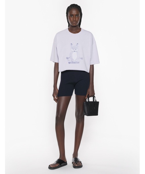 MAISON KITSUNE&#39; - 【XSサイズ・新品・未使用】MAISON KITSUNE ヨガ Tシャツ セール】YOGA FOX BOXY TEE-SHIRT（Tシャツ/カットソー