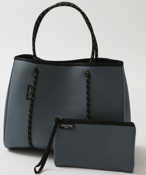 Willow Bay（ウィローベイ）の「Willow Bay/ウィローベイ トートバッグ マザーズバッグ ポーチ付き ネオプレン Daydreamer Neoprene Tote（トートバッグ・レディース・ブラック/グレー/セージグリーン/ホワイト・FREE）」の3枚目の写真