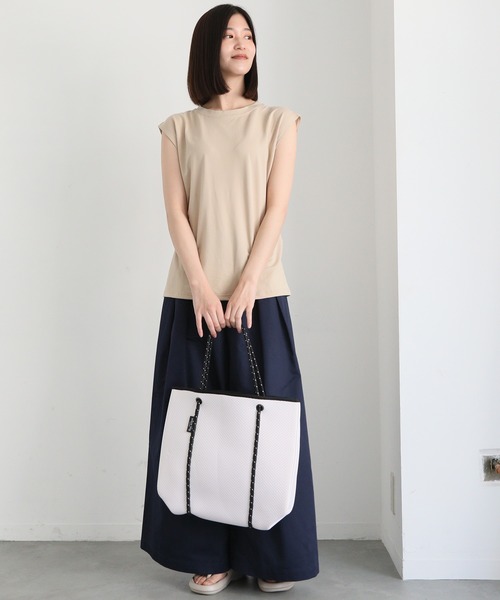 Willow Bay（ウィローベイ）の「Willow Bay/ウィローベイ トートバッグ マザーズバッグ ポーチ付き ネオプレン Daydreamer Neoprene Tote（トートバッグ・レディース・ブラック/グレー/セージグリーン/ホワイト・FREE）」の10枚目の写真