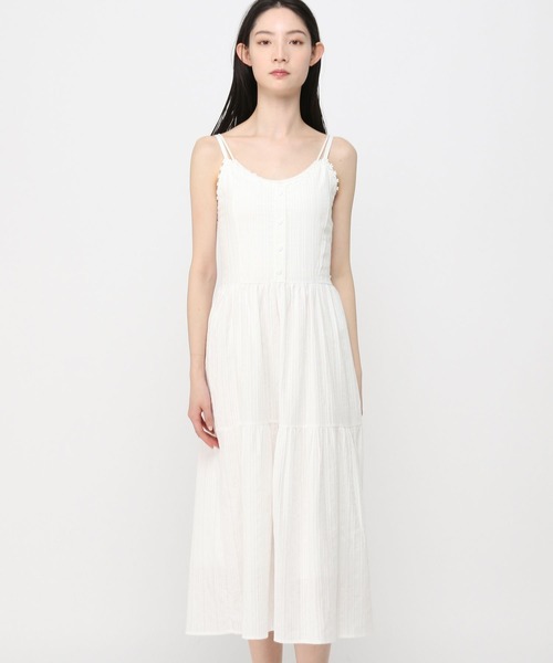 3.3 Field Trip （3.3フィールドトリップ）の「3.3 Field Trip／ハートボタンホールワンピース（ワンピース・レディース・ホワイト・FREE）」の19枚目の写真