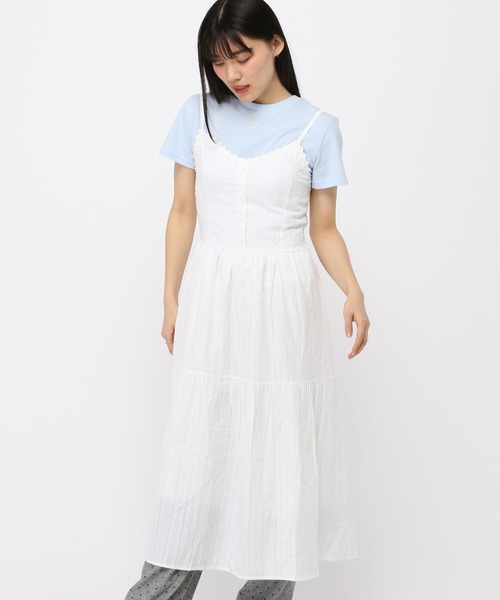 3.3 Field Trip （3.3フィールドトリップ）の「3.3 Field Trip／ハートボタンホールワンピース（ワンピース・レディース・ホワイト・FREE）」の12枚目の写真