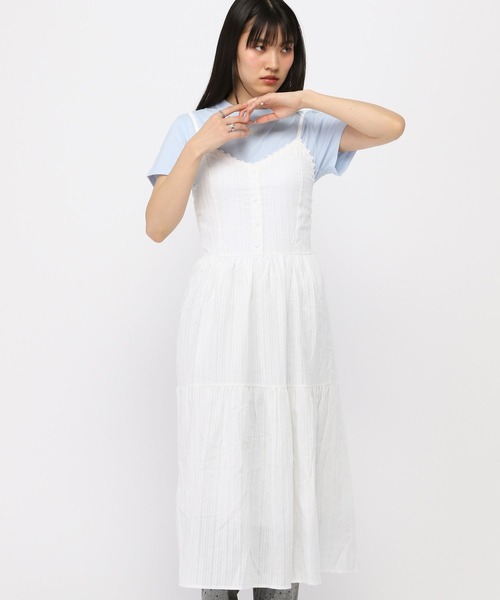 3.3 Field Trip （3.3フィールドトリップ）の「3.3 Field Trip／ハートボタンホールワンピース（ワンピース・レディース・ホワイト・FREE）」の11枚目の写真