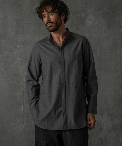 C DIEM(カルペディエム)の「ms6133-Shirts シャツ(シャツ/ブラウス・メンズ・ブラック/グレー/カーキ系・M/L/XL)」の2枚目の写真