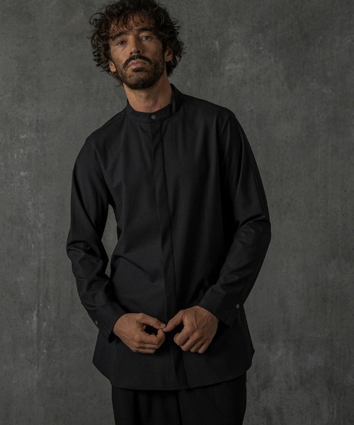 C DIEM(カルペディエム)の「ms6133-Shirts シャツ(シャツ/ブラウス・メンズ・ブラック/グレー/カーキ系・M/L/XL)」の1枚目の写真