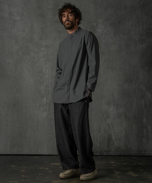 C DIEM(カルペディエム)の「ms6133-Shirts シャツ(シャツ/ブラウス・メンズ・ブラック/グレー/カーキ系・M/L/XL)」の21枚目の写真