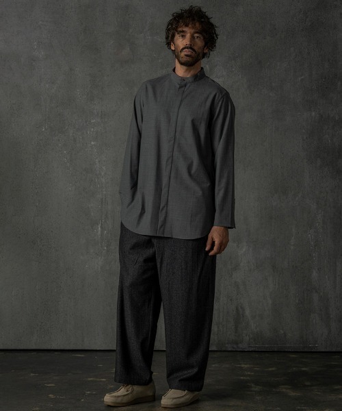 C DIEM(カルペディエム)の「ms6133-Shirts シャツ(シャツ/ブラウス・メンズ・ブラック/グレー/カーキ系・M/L/XL)」の20枚目の写真