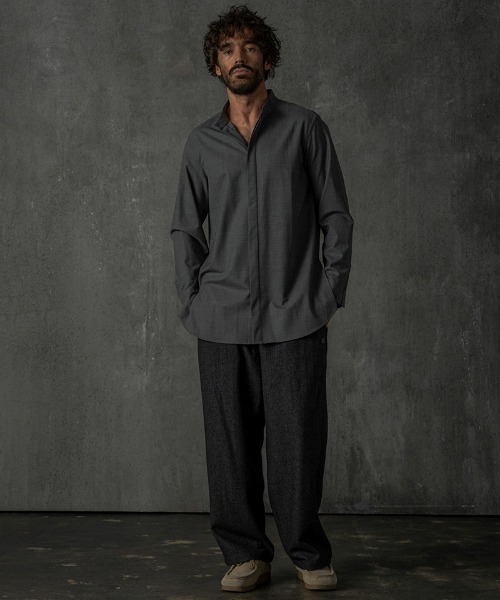 C DIEM(カルペディエム)の「ms6133-Shirts シャツ(シャツ/ブラウス・メンズ・ブラック/グレー/カーキ系・M/L/XL)」の19枚目の写真