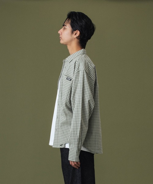 XLARGE（エクストララージ）の「PLAID L/S SHIRT（シャツ/ブラウス・メンズ・ブラック/ブラウン/グリーン・S/M/L/XL）」の4枚目の写真