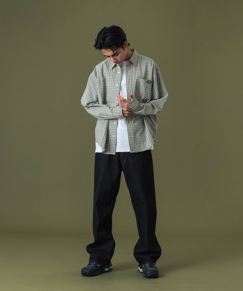 XLARGE（エクストララージ）の「PLAID L/S SHIRT（シャツ/ブラウス・メンズ・ブラック/ブラウン/グリーン・S/M/L/XL）」の6枚目の写真