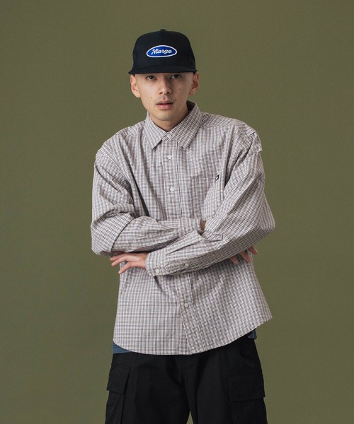 XLARGE（エクストララージ）の「PLAID L/S SHIRT（シャツ/ブラウス・メンズ・ブラック/ブラウン/グリーン・S/M/L/XL）」の7枚目の写真