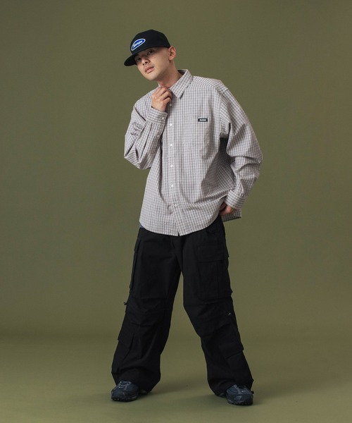 XLARGE（エクストララージ）の「PLAID L/S SHIRT（シャツ/ブラウス・メンズ・ブラック/ブラウン/グリーン・S/M/L/XL）」の8枚目の写真