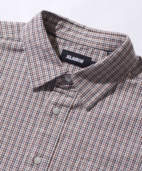 XLARGE（エクストララージ）の「PLAID L/S SHIRT（シャツ/ブラウス・メンズ・ブラック/ブラウン/グリーン・S/M/L/XL）」の11枚目の写真