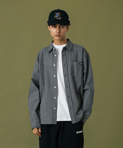 XLARGE（エクストララージ）の「PLAID L/S SHIRT（シャツ/ブラウス・メンズ・ブラック/ブラウン/グリーン・S/M/L/XL）」の16枚目の写真