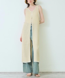 Settimissimo（セッティミッシモ）の「2WAYミックスニットジレワンピース（ワンピース）」