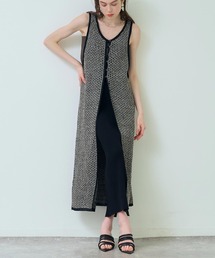 Settimissimo（セッティミッシモ）の「2WAYミックスニットジレワンピース（ワンピース）」