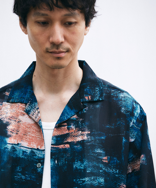 JOURNAL STANDARD(ジャーナルスタンダード)の「ライト ウィロー モダニズム 半袖 シャツ(シャツ/ブラウス・メンズ・ネイビー/ブラウン/ホワイト×ホワイト/その他/ブラック系その他・MEDIUM/LARGE)」の8枚目の写真