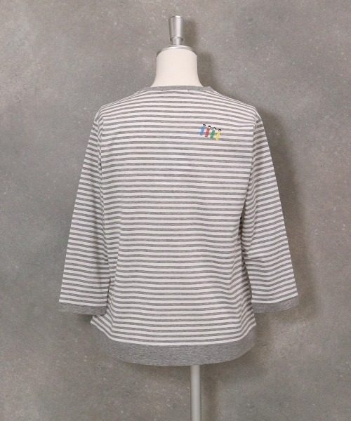 オンラインストア・店舗限定商品】冷感ボーダー七分袖Tシャツ