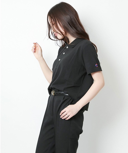 JEMORGAN(ジェーイーモーガン)の「JEMORGAN T/Cカノコ ミニポロシャツ(ポロシャツ・レディース・ブラック/ホワイト/チャコール・FREE)」の7枚目の写真