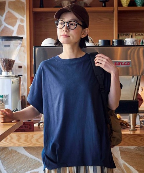Sunny clouds(サニークラウズ)の「サニークラウズ おでかけ好きなTシャツ〈レディース〉(Tシャツ/カットソー・レディース・チャコール/ネイビー/ピンク・L/M)」の3枚目の写真