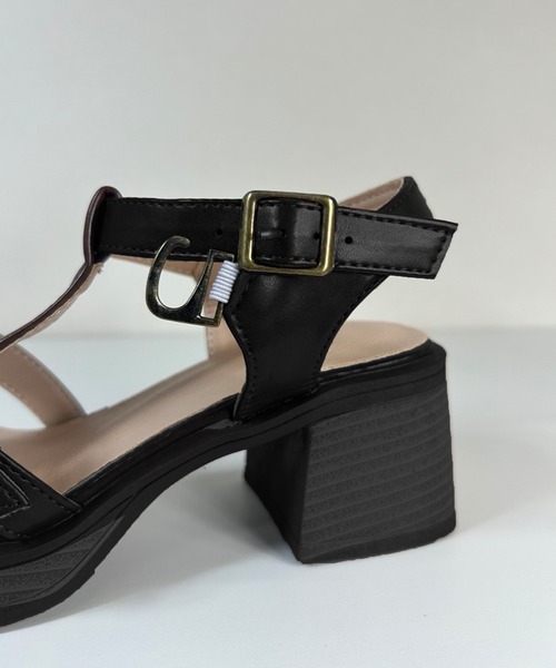 IRADOWL（アイラドール）の「ゴールドバックル 厚底サンダル チャンキーヒール（サンダル・レディース・ブラウン/ブラック・35/36/37/38/39）」の14枚目の写真