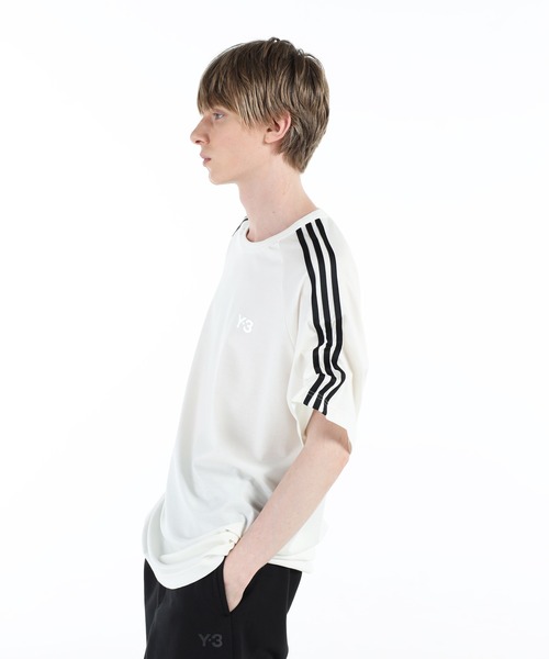 Y-3 ワイスリー Tシャツ・カットソー 白 XL 2006724N0021 Y-3 SHORT SLEEVE TEE 3-STRIPES（Tシャツ/カットソー）｜Y-3