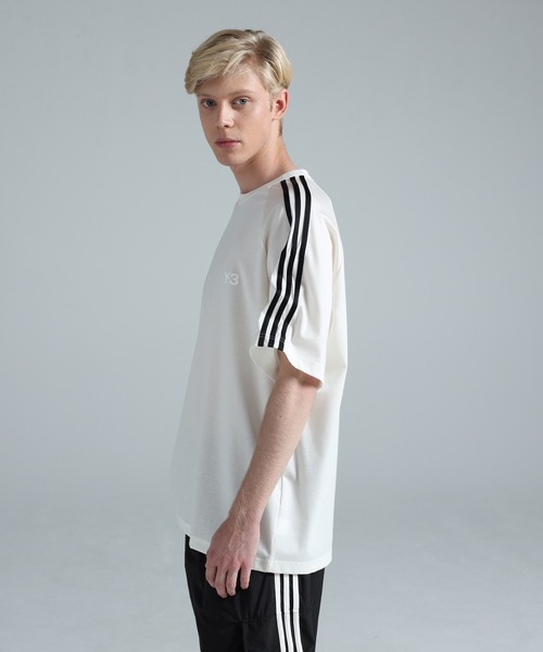 トップス Y-3 3-STRIPES SHORT SLEEVE TEE 25ss Y-3 SHORT SLEEVE TEE 3-STRIPES（Tシャツ/カットソー）｜Y-3