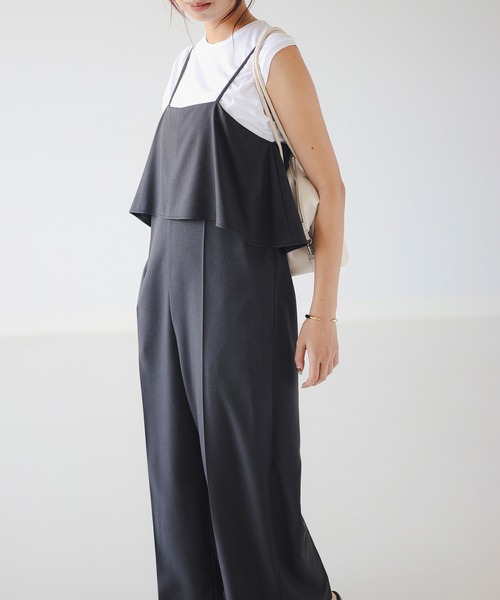 B:MING by BEAMS（ビーミングバイビームス）の「【洗える】フレア オールインワン（S～M）（つなぎ/オールインワン・レディース・ブラック系その他4/ブラウン・MEDIUM/SMALL）」の7枚目の写真