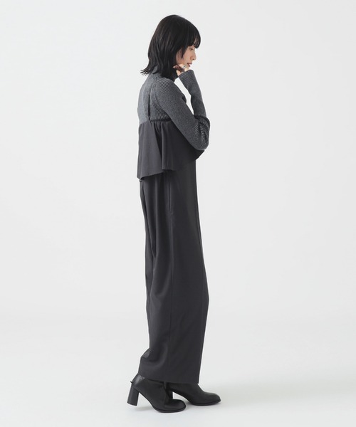 B:MING by BEAMS（ビーミングバイビームス）の「【洗える】フレア オールインワン（S～M）（つなぎ/オールインワン・レディース・ブラック系その他4/ブラウン・MEDIUM/SMALL）」の9枚目の写真