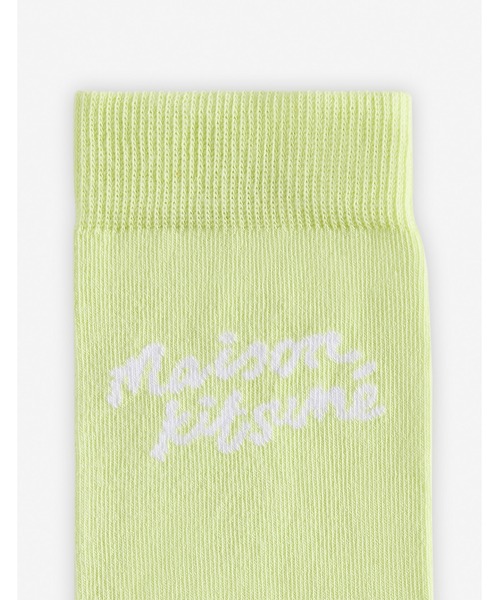 Maison Kitsune(メゾンキツネ)の「MAISON KITSUNE HANDWRITING SOCKS(ソックス/靴下・レディース・ラベンダー/ライム/ピンク・M/L)」の5枚目の写真