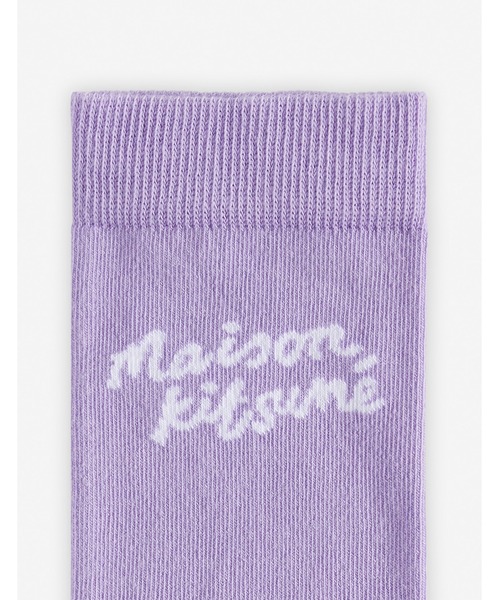Maison Kitsune(メゾンキツネ)の「MAISON KITSUNE HANDWRITING SOCKS(ソックス/靴下・レディース・ラベンダー/ライム/ピンク・M/L)」の8枚目の写真
