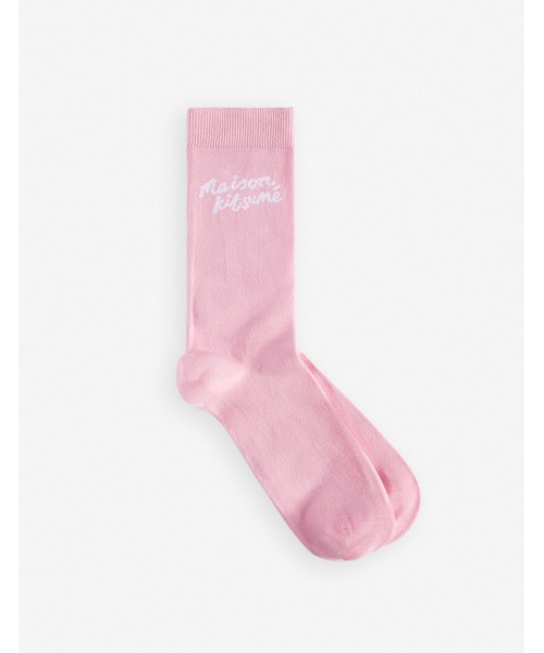 Maison Kitsune(メゾンキツネ)の「MAISON KITSUNE HANDWRITING SOCKS(ソックス/靴下・レディース・ラベンダー/ライム/ピンク・M/L)」の10枚目の写真