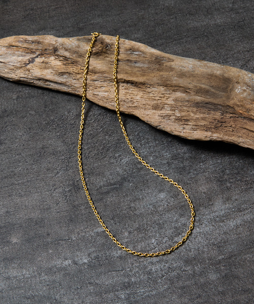 THEFT（セフト）の「THEFT セフト / K18GP アズキCHAIN NECKLACE シルバー925アズキチェーンネックレス 50cm 18金コーティング（ネックレス・メンズ・ゴールド・50cm）」の4枚目の写真