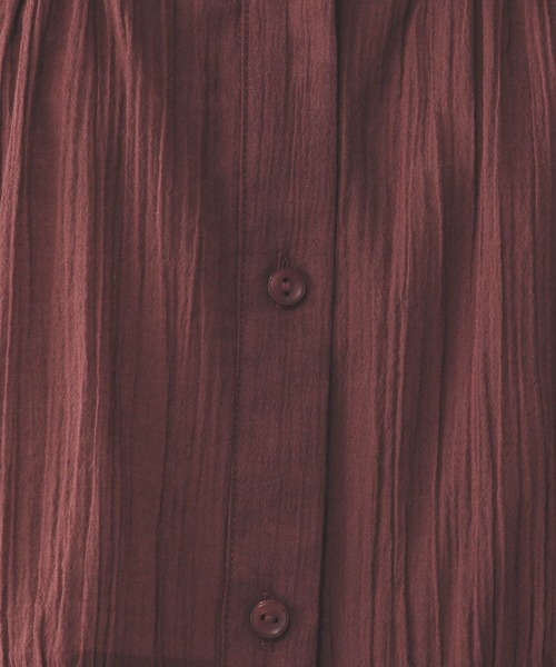 GLOBAL WORK（グローバルワーク）の「エアリーリラックスブラウスノースリーブ/492316（シャツ/ブラウス・レディース・マスタード/レッド/ブラック/オフホワイト・MEDIUM/LARGE）」の14枚目の写真