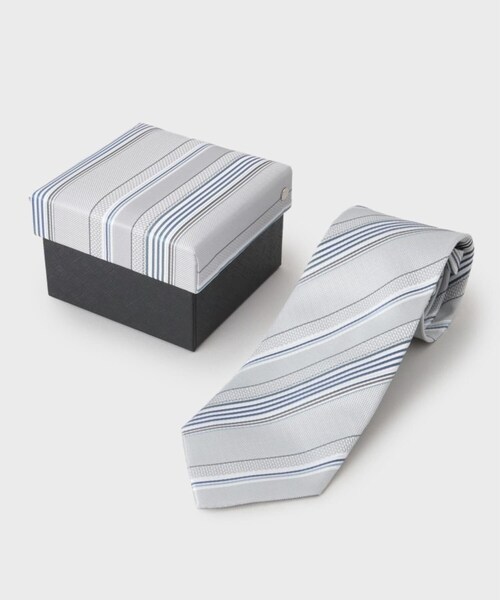 tk.TAKEO KIKUCHI（ティーケータケオキクチ）の「【BOX入り】ベーシックタイ（ネクタイ・メンズ・ライトグレー系2/サックスブルー系2/グレー系その他4/ネイビー系2/モスグリーン系3/ブルー系その他5・00）」の14枚目の写真