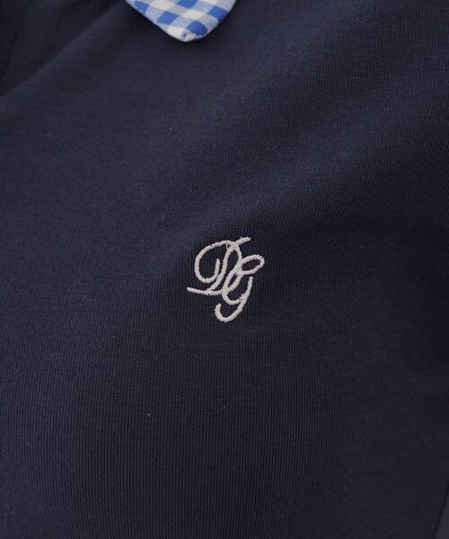 Another Branch olive des olive(アナザーブランチオリーブデオリーブ)の「チェックSHドッキングT(Tシャツ/カットソー・レディース・ネイビー/グレー・FREE)」の13枚目の写真