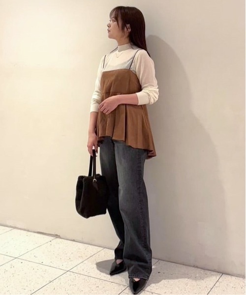 YANUK（ヤヌーク）の「YANUK / LILITH Wide Straight(ワイドストレートデニム 57153079)（デニムパンツ・レディース・ブラック・25/24/23）」の17枚目の写真