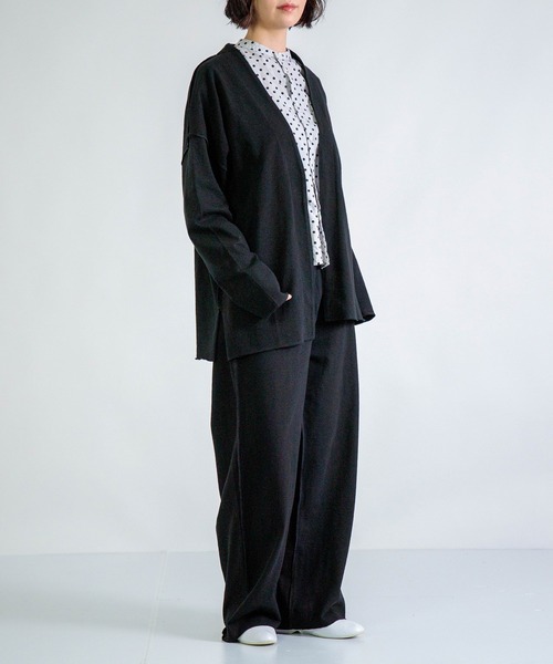 ALWEL（オルウエル）の「[ALWEL] INSIDEOUT JACKET / インサイドアウト ジャケット（ノーカラージャケット・レディース・ブラウン/ブラック・FREE）」の14枚目の写真