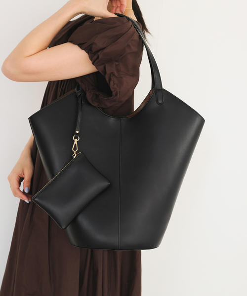 スローブイエナ　ラウンドビッグトート 一部WEB限定/追加》SLOBE ラウンドビッグトート（トートバッグ